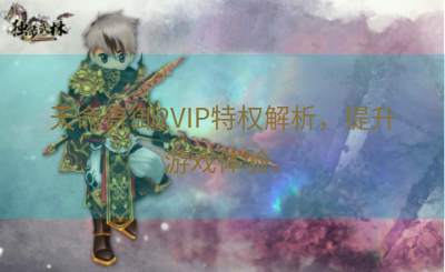天命奇御2VIP特权解析，提升游戏体验。