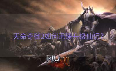 天命奇御2如何迅速升级仙侣？