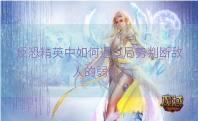 反恐精英中如何通过局势判断敌人的弱点？