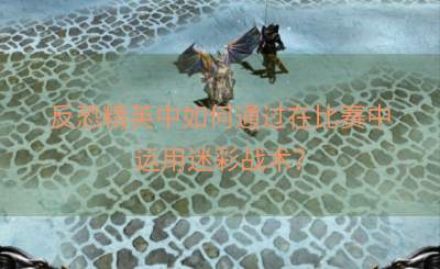 反恐精英中如何通过在比赛中运用迷彩战术？