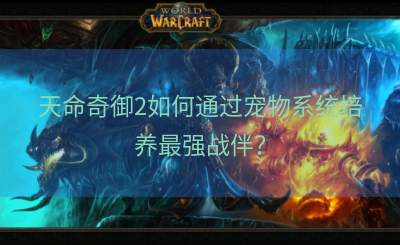 天命奇御2如何通过宠物系统培养最强战伴？
