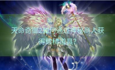 天命奇御2如何通过神秘商人获得珍稀道具？