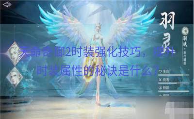 天命奇御2时装强化技巧，提升时装属性的秘诀是什么？