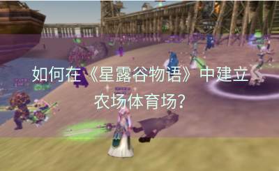 如何在《星露谷物语》中建立农场体育场？