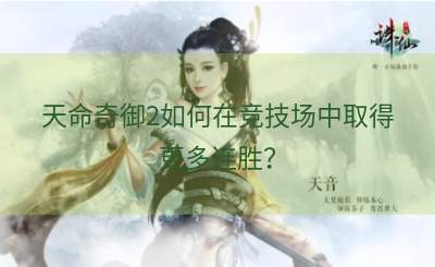 天命奇御2如何在竞技场中取得更多连胜？